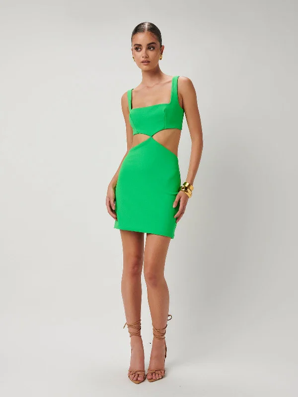 Laia Mini Dress - Lush Green